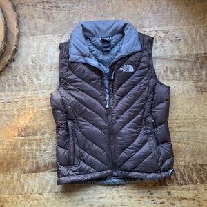 North Face Brown Puffer Vest